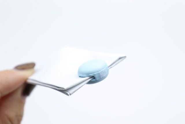 マカロンデザインクリップ 横から見た様子