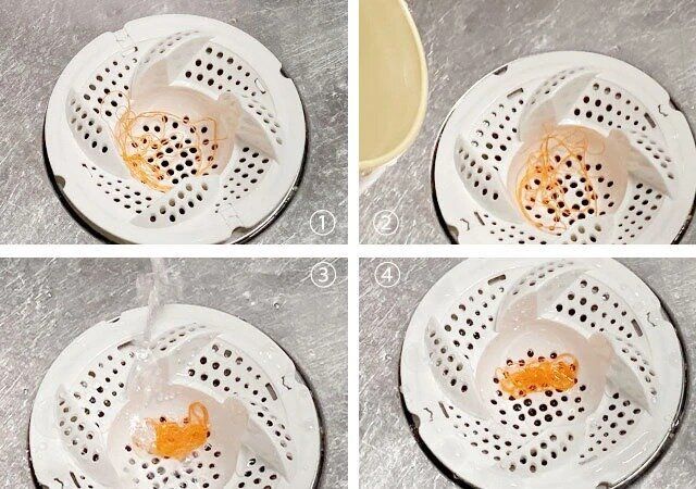 ダイソーの便利なお風呂の排水口 髪の毛・ゴミ くるっとキャッチ