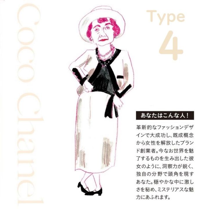 水晶玉子の女傑占い Type4のココ・シャネル