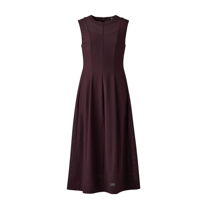 メッシュワンピースノースリーブ ¥6,990