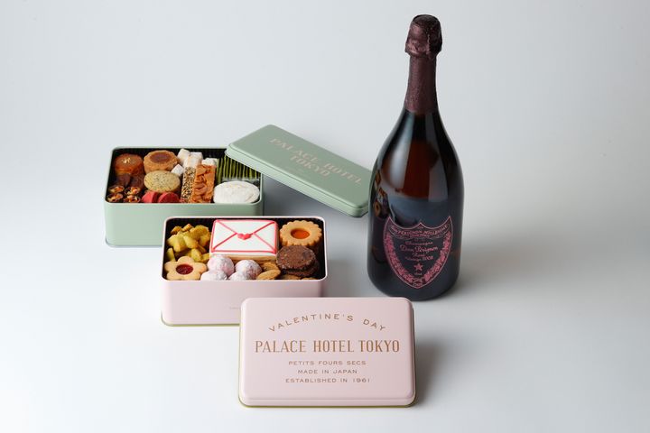 ドン ぺリニヨン ロゼ&クッキー缶 2種 70,000 円 (オンラインショップ限定商品)