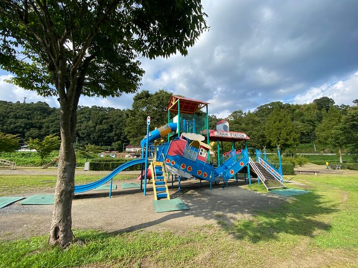 子どもたちに人気のあるSL型の遊具