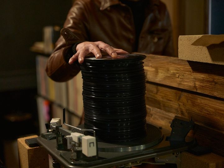 モノラル音源の7インチ盤の山