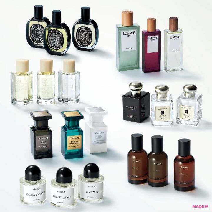 フレグランス好きが愛用する7ブランドの人気TOP3を発表。フエギア1833、ディプティックほか