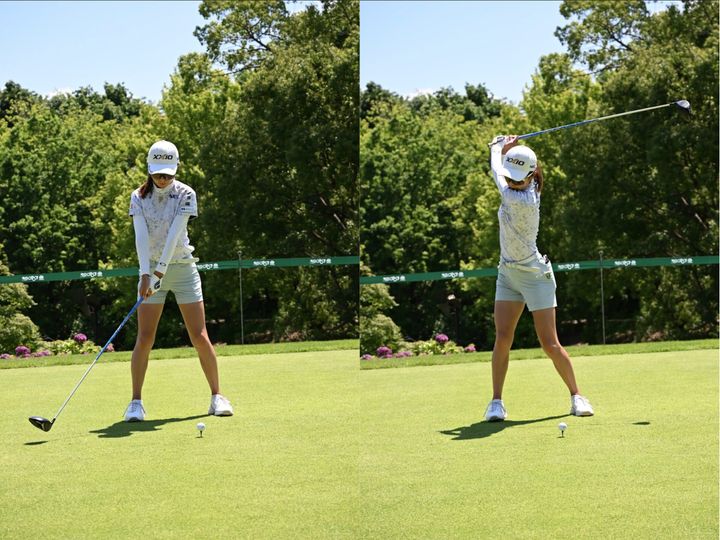 まさに教科書通り！安田祐香のバランスの取れた美スイングを解説