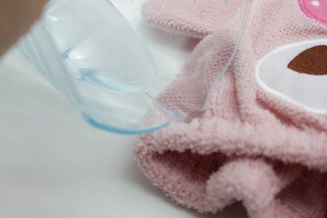 ダイソーの吸水性があるパイルヘアキャップ（マイメロディ）