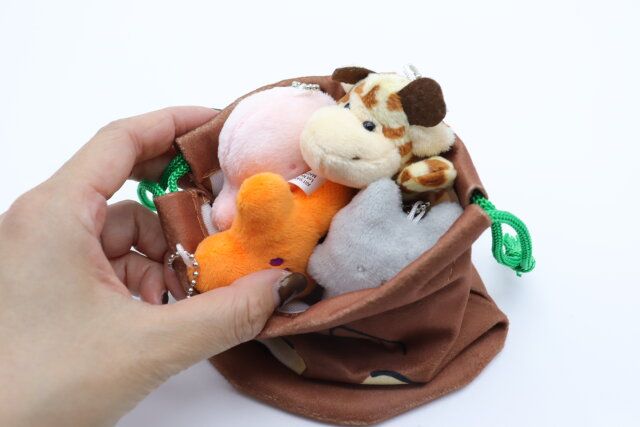 ダイソーディズニーチップ巾着収納力