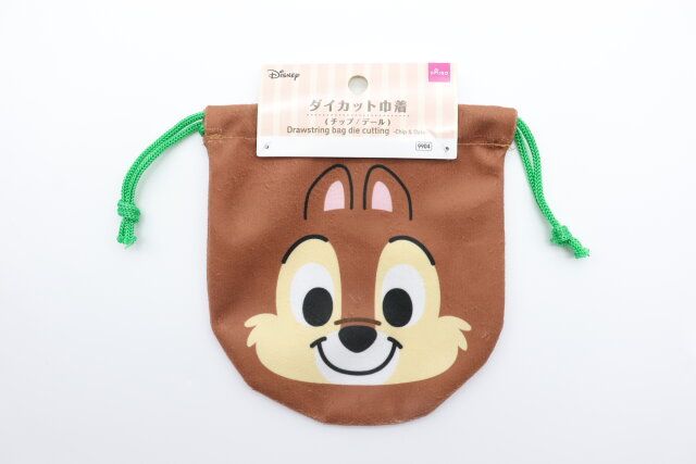 ダイカット巾着（チップ／デール）