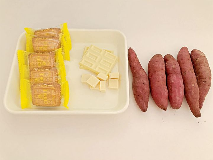 スイートポテトケーキの材料