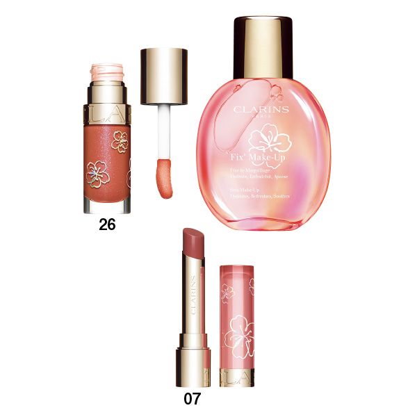 【左上】リップコンフォートオイル 【右上】フィックス メイクアップ NFB 【下】リップ オイル バーム