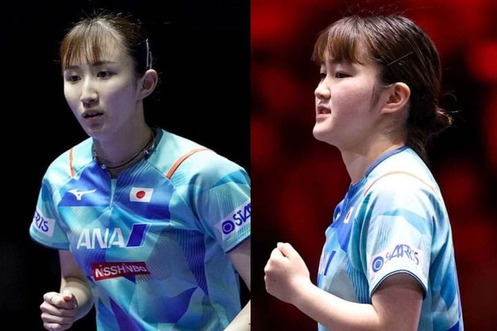 早田ひな、大藤沙月（C）WTT