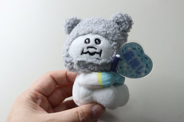 セリア ドール用うちわ 使用例