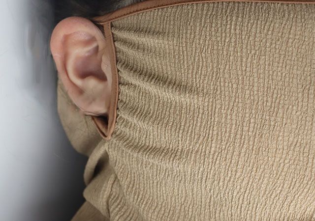 セリア フェイスネックカバー 保湿用 使用例