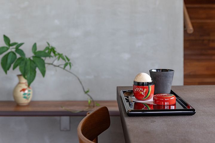 CAFUNÉのアイスクリーム&コーヒーセットは950円