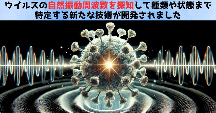 個々のウイルスの発する「音」を聞く技術を開発