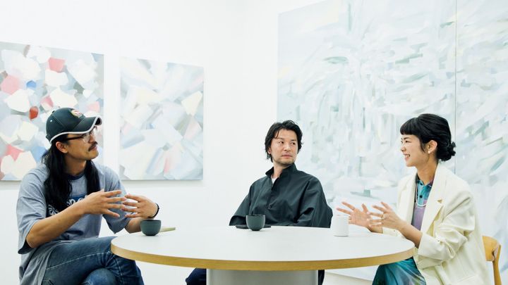 〈4649〉ギャラリスト・小林優平、〈Yutaka Kikutake Gallery〉代表・菊竹寛、Art Collaboration Kyotoプログラムディレクター・山下有佳子