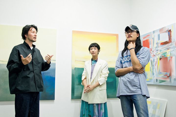 〈4649〉ギャラリスト・小林優平、〈Yutaka Kikutake Gallery〉代表・菊竹寛、Art Collaboration Kyotoプログラムディレクター・山下有佳子