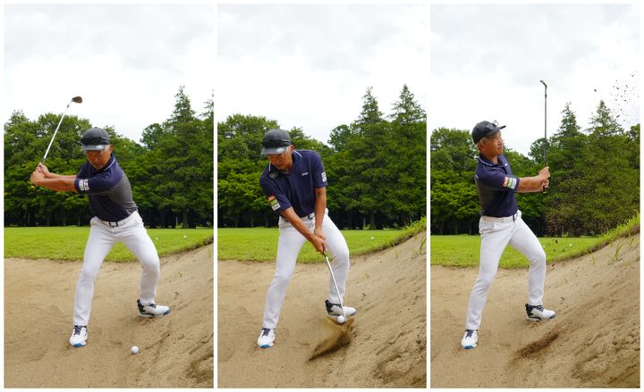 アゴが高いバンカーを抜け出すコツって？クラブに合わせて振り抜くと◎