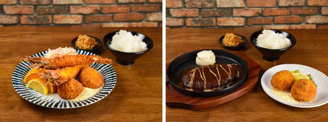 海老フライとカニコロッケ弁当 2,792円／カニコロッケとハンバーグ弁当 2,978円