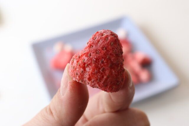 ダイソーのフリーズドライ いちご