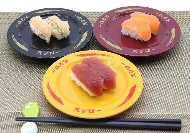 スシロー 本物そっくり すし皿 3枚セット
