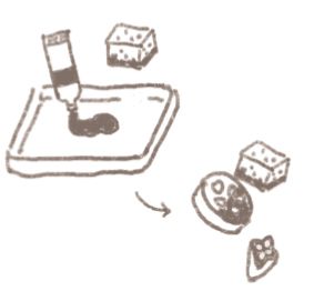 お料理で余った野菜の断面を見てみると面白い形！ 野菜スタンプで「バレンタインカード」を作りましょう！の画像3