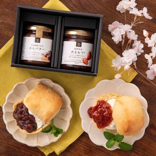 あんバターとあまおう ジャムのギフト 1,450円（税込）
