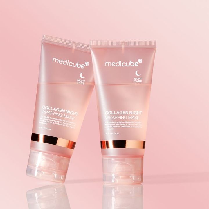 メディキューブ コラーゲンナイトラッピングマスク