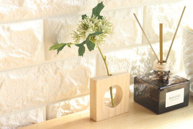 セリア シンプルフラワースタンド スクエア 使用例