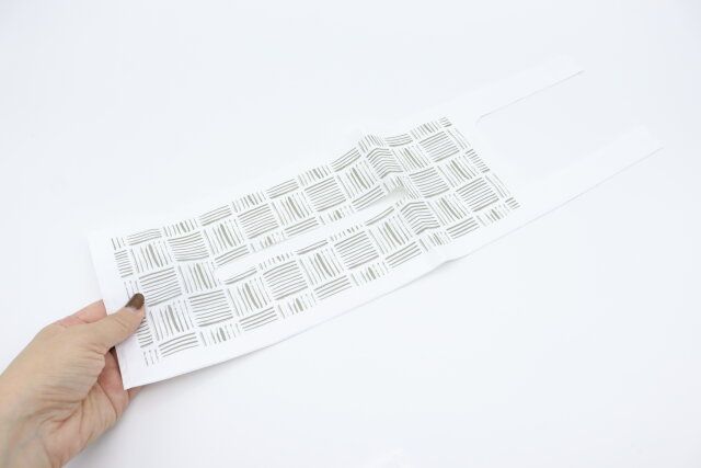 キッチンペーパーストッカー（3枚、バイオマス25％、格子柄） デザイン