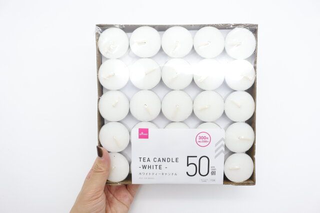 キャンドル（ホワイティー、50個）