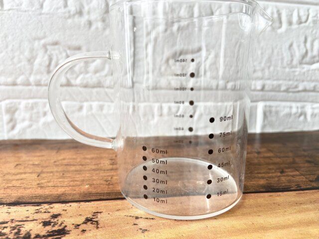 3COINS 耐熱ガラス計量カップ Mサイズ