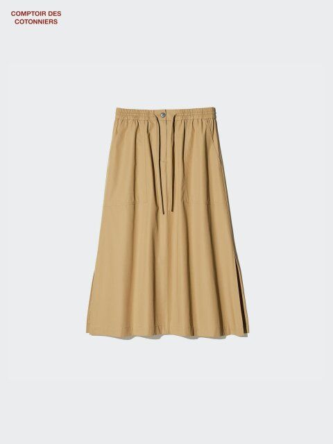 2025春ユニクロレディースコットンロングスカート