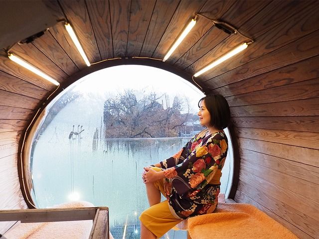 プライベート感のあるバレルサウナ