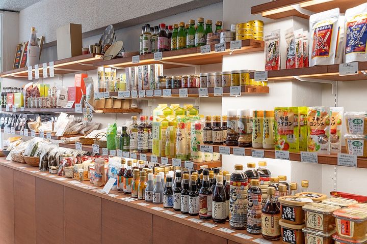 安心・安全の調味料も揃っている