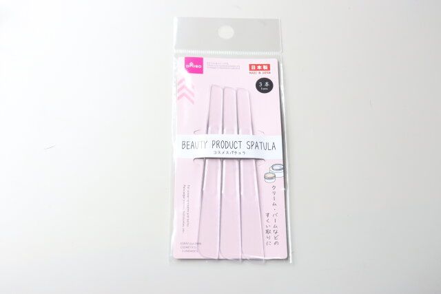 ダイソー コスメスパチュラ（3本） パッケージ
