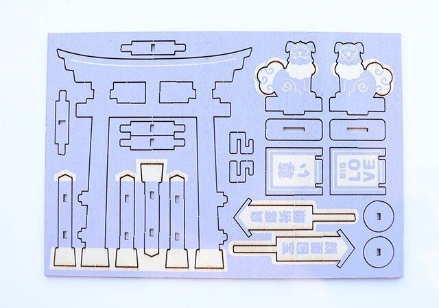 ダイソー 推し鳥居 組み立て