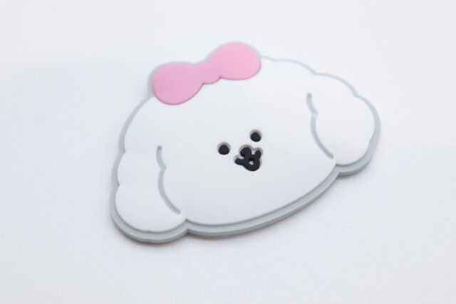 スマホ貼り付けパーツ（ワンちゃん、2P） 貼り付けパーツ