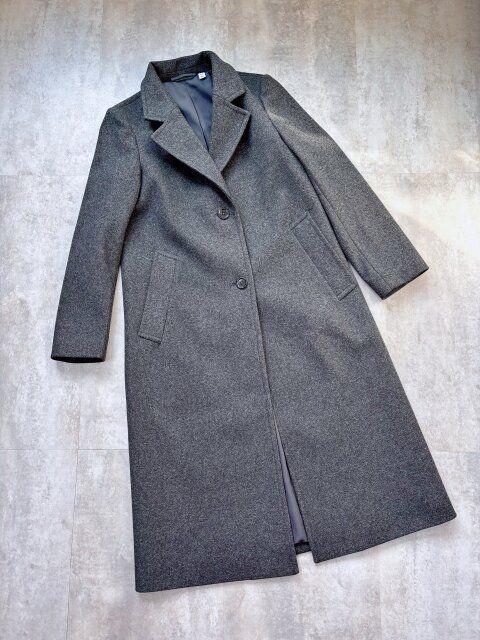 GU コージーメルトンテーラードコート DARK GRAY