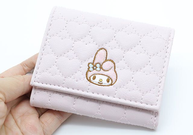 マイメロディ ハートキルティングミニ財布 正面