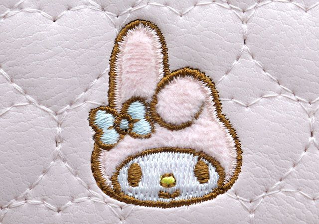 マイメロディ ハートキルティングミニ財布 もふもふ素材