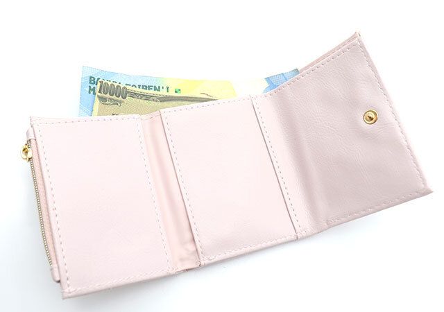 マイメロディ ハートキルティングミニ財布 三つ折り