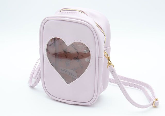 マイメロディ＆クロミ ハート窓が可愛いポーチポシェット 正面