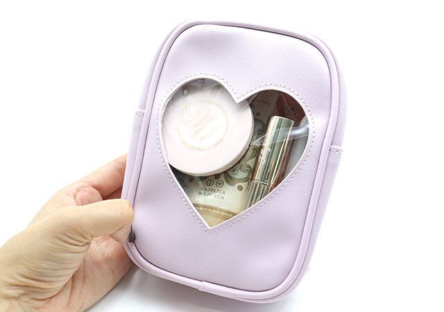 マイメロディ＆クロミ ハート窓が可愛いポーチポシェット コスメポーチ