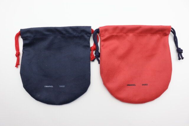 ダイソーの巾着、ダイカット（スパイディ）4