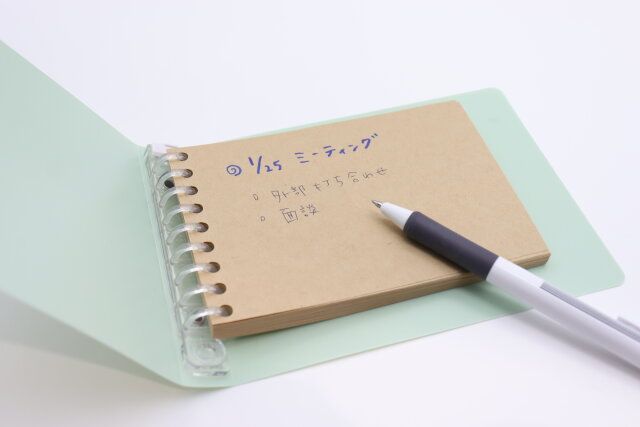 コンパクトルーズリーフ（クラフト、50枚） 使用例