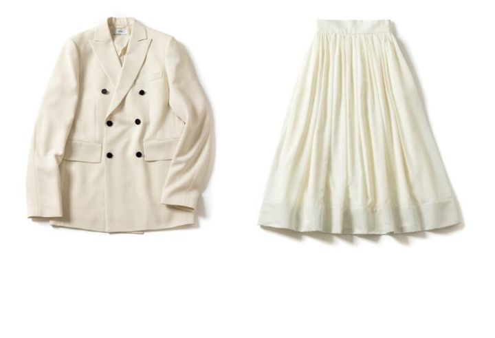 開運ホワイト服 ハイクのジャケット、ティアラのスカート