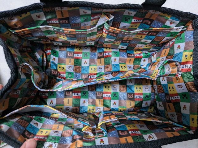 マイクラインテリアトート中の柄