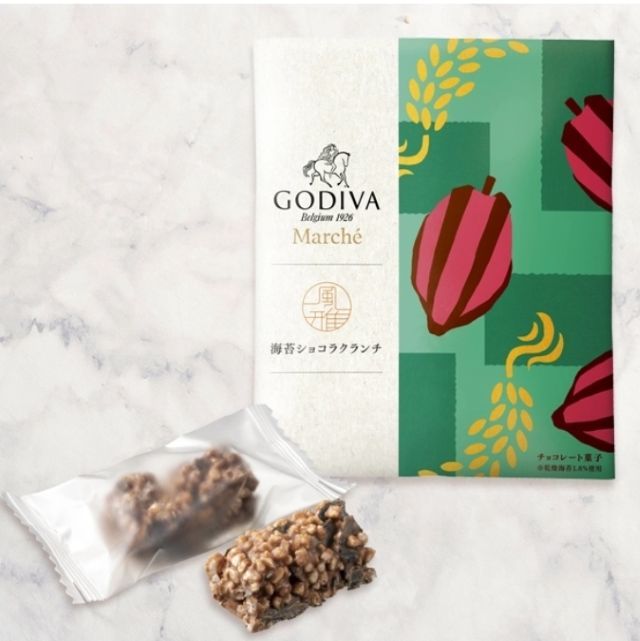 ゴディバ×風雅 海苔ショコラクランチ 商品パッケージ