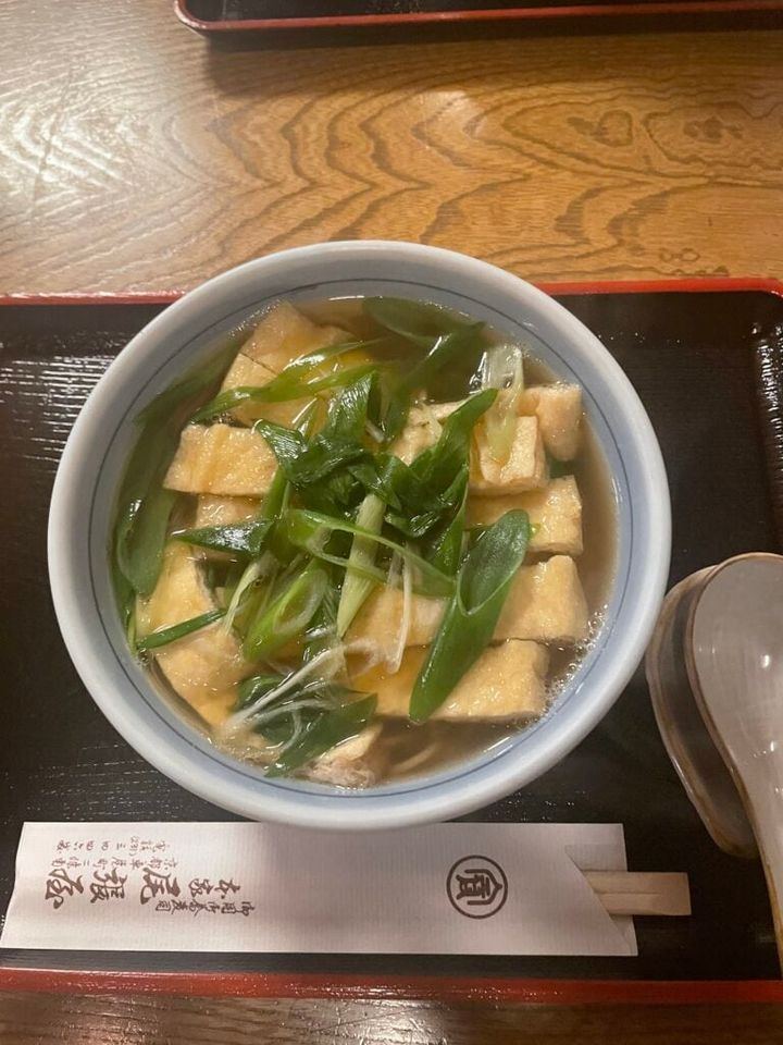 京都旅行 きつねそば